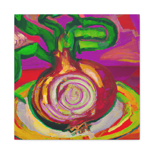 "Onion Fauvist Splendor" - Canvas