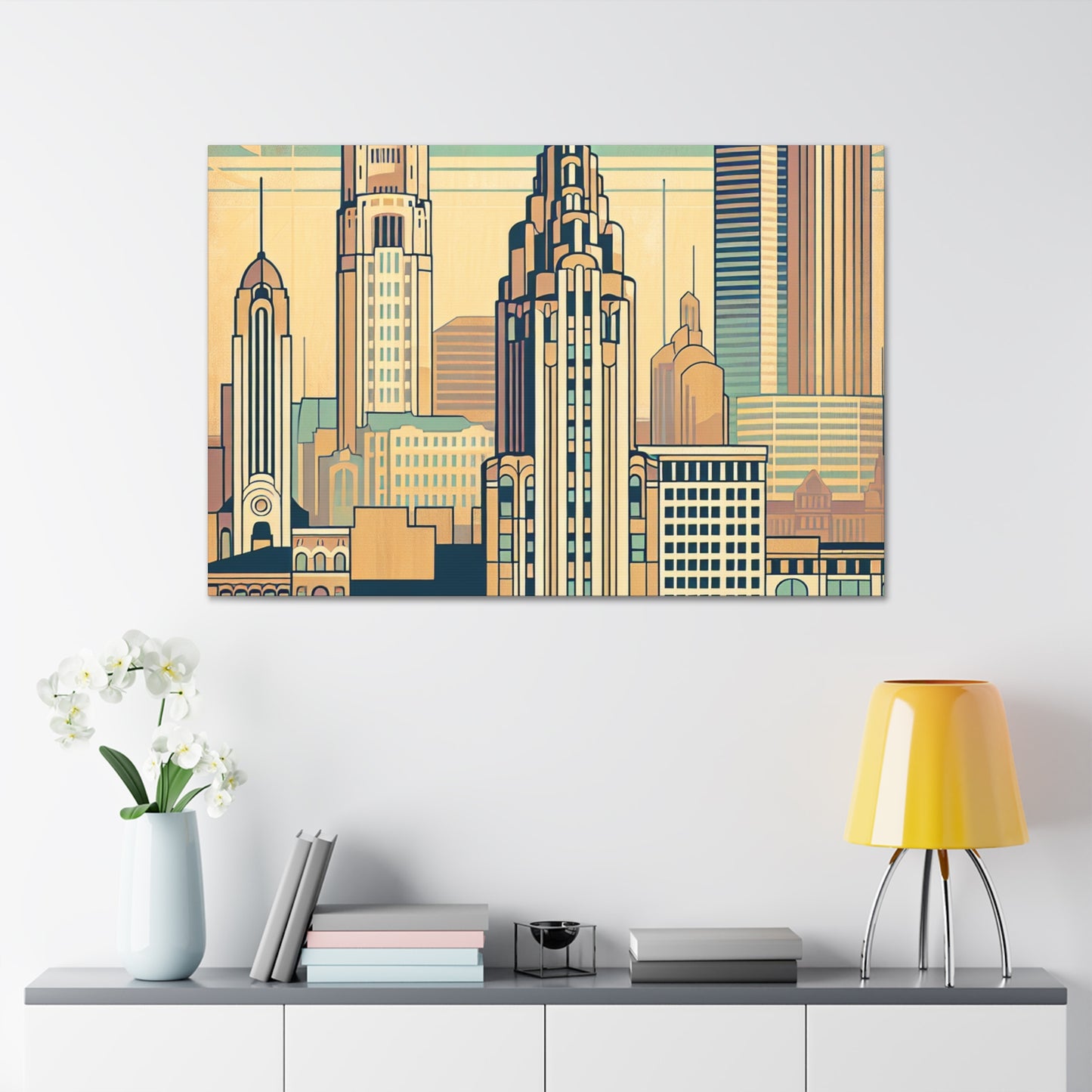 "Floral Impressions of Columbus" - Canvas