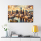 "Cityscape Dreams Unveiled" - Canvas