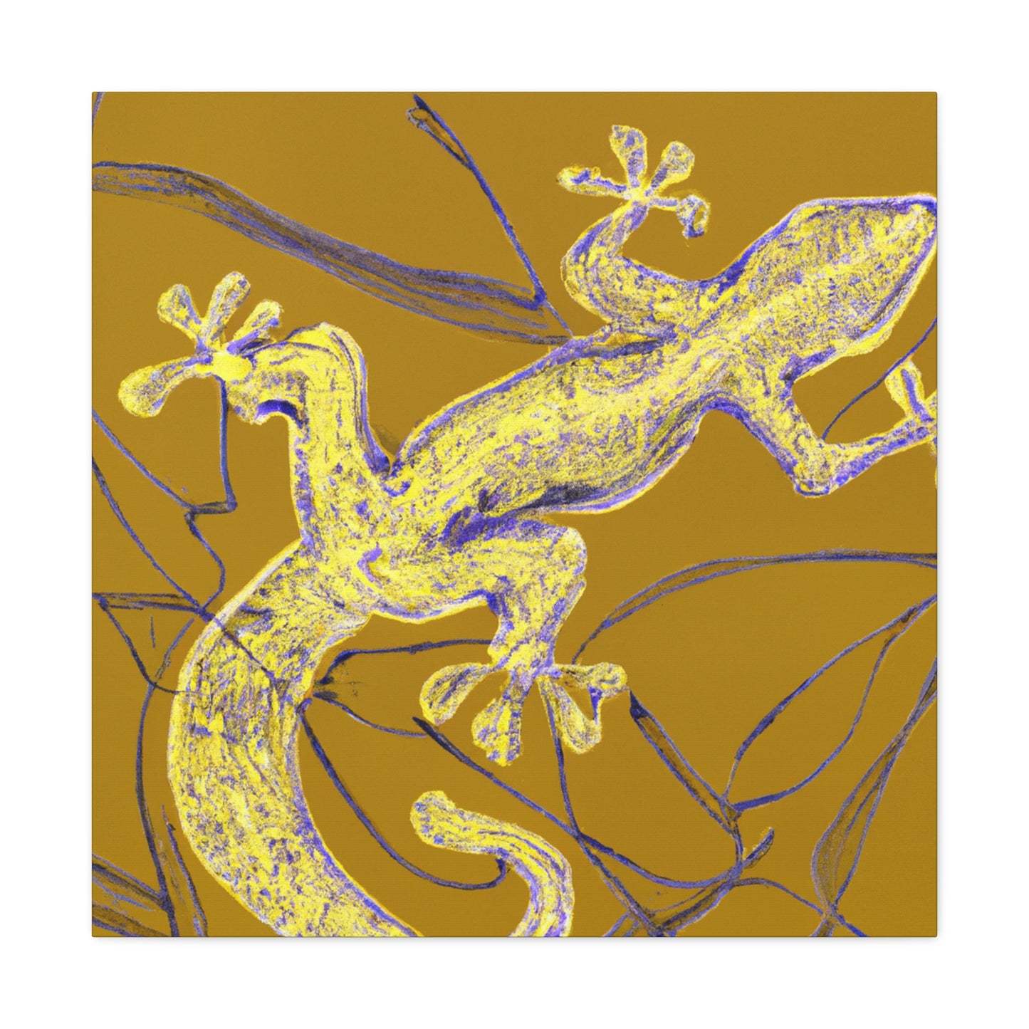 Lizard Mornings Splendor - Canvas