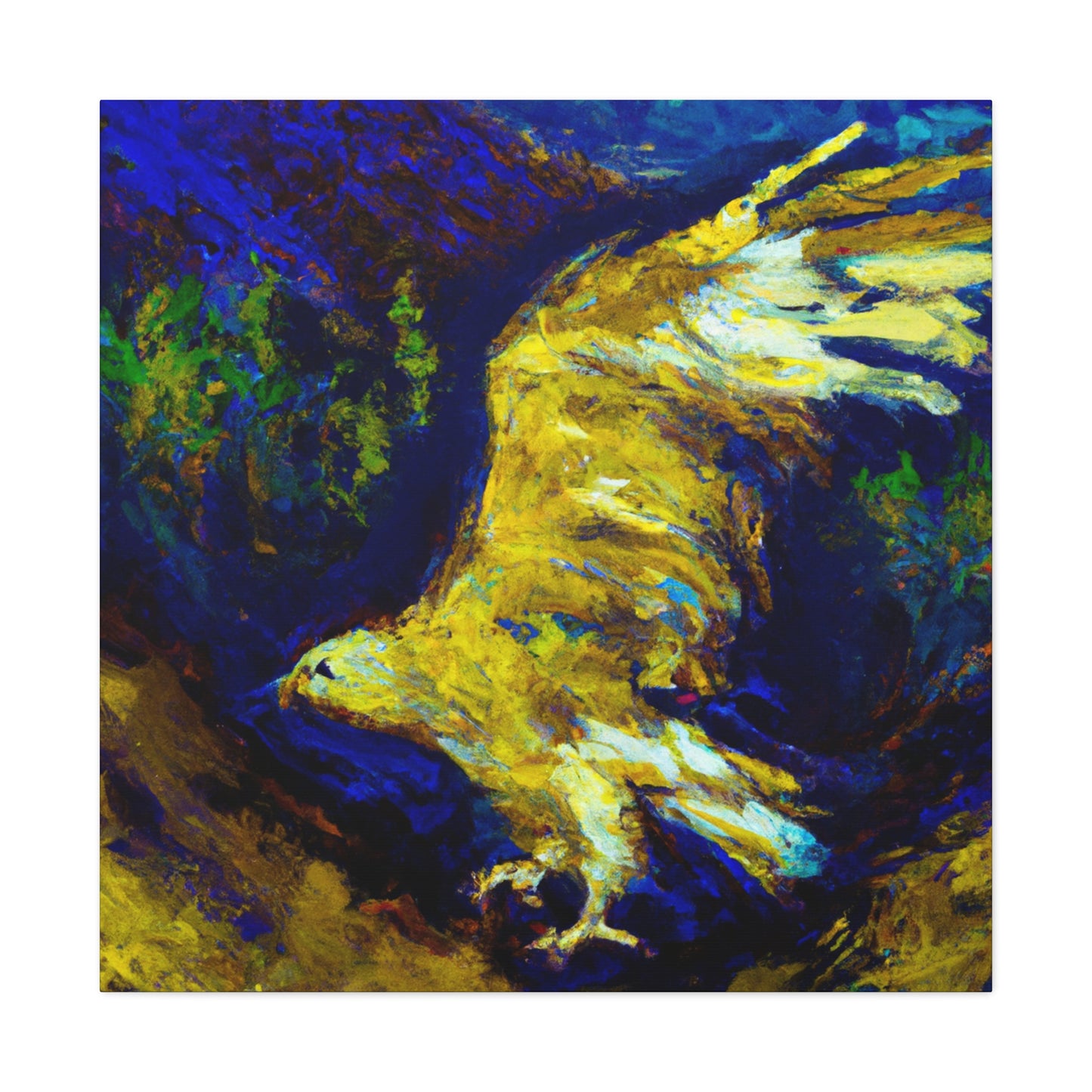 Golden Eagle Flight. - Canvas