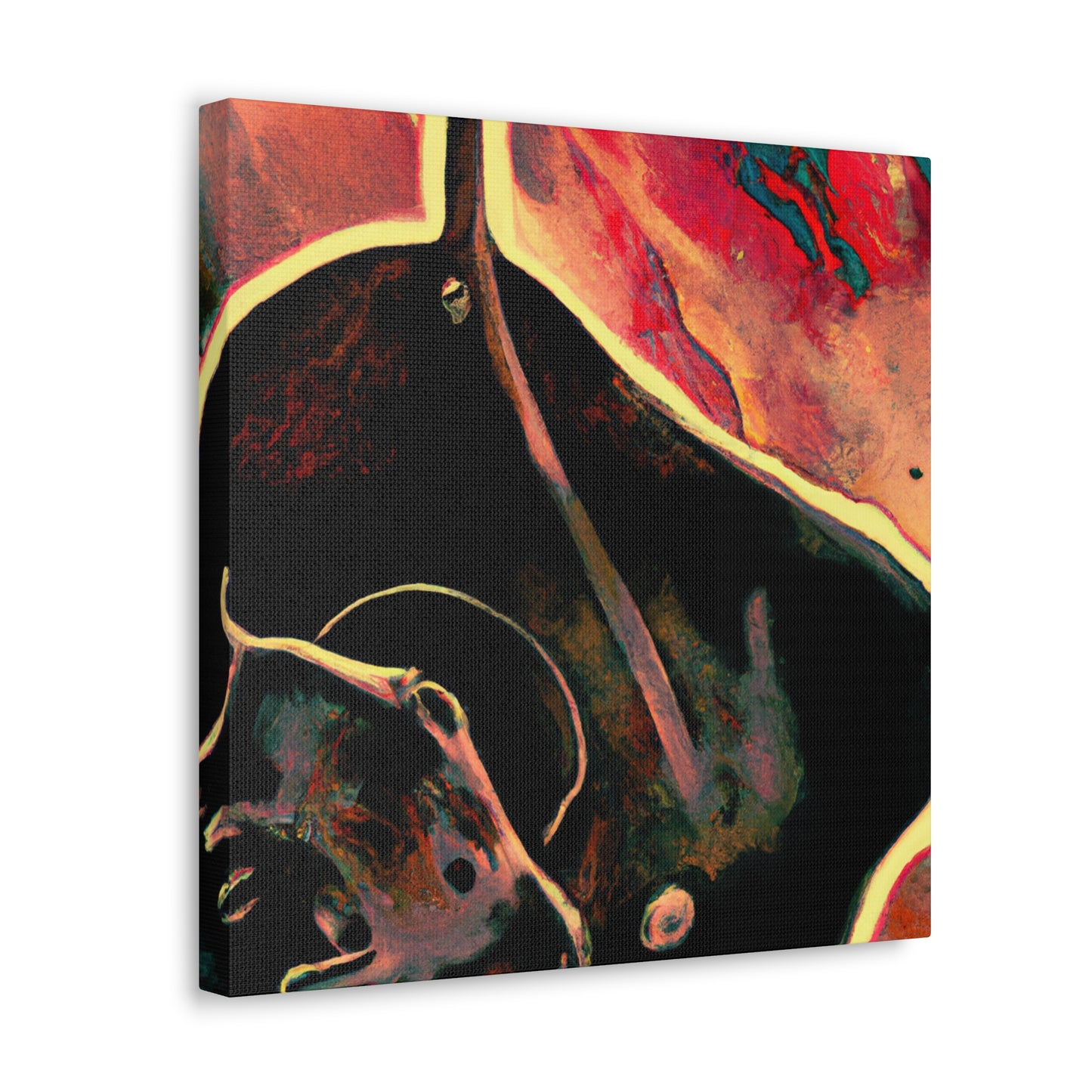 "Surreal Stingray Slumber" - Canvas