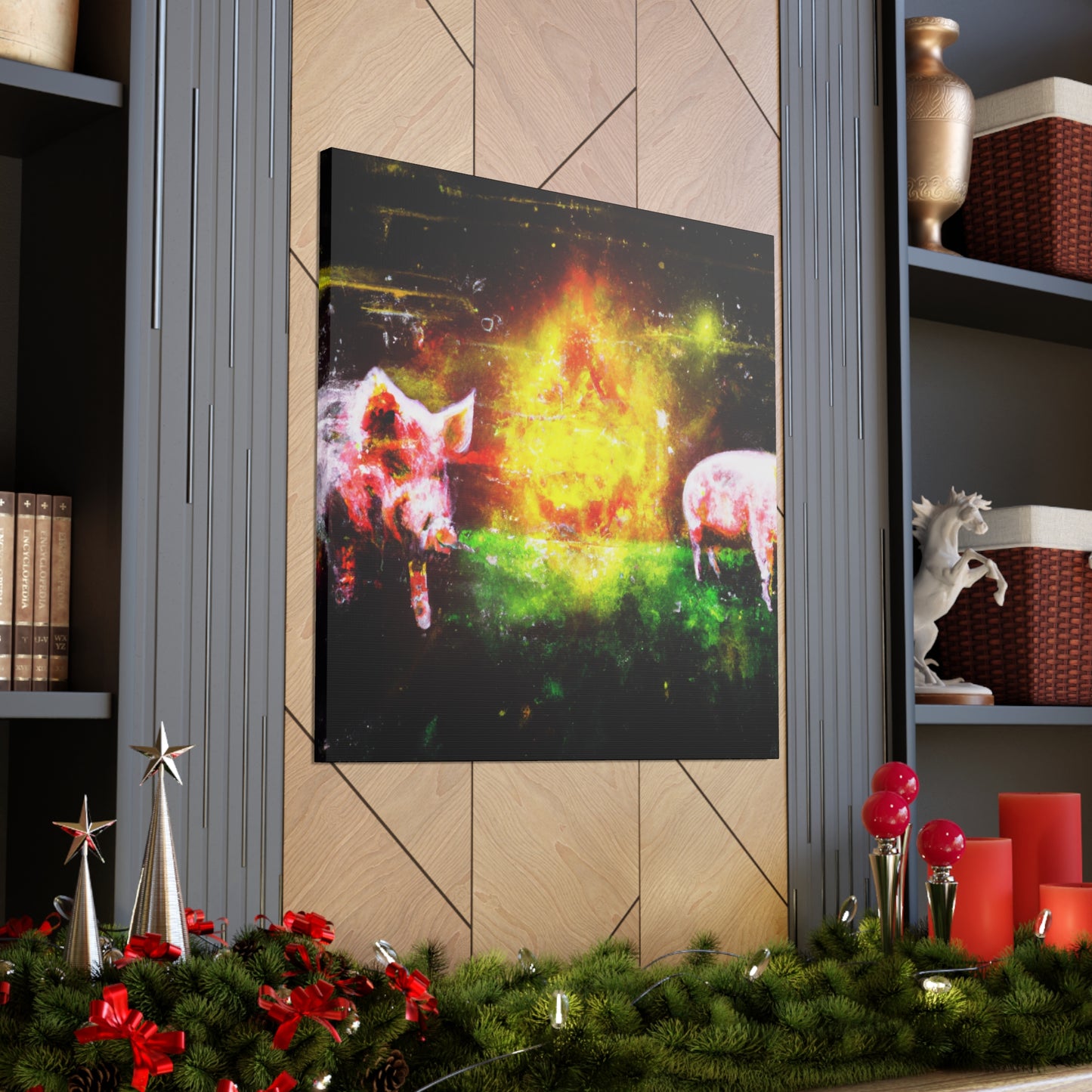 Pig's Surreal Dream - Canvas