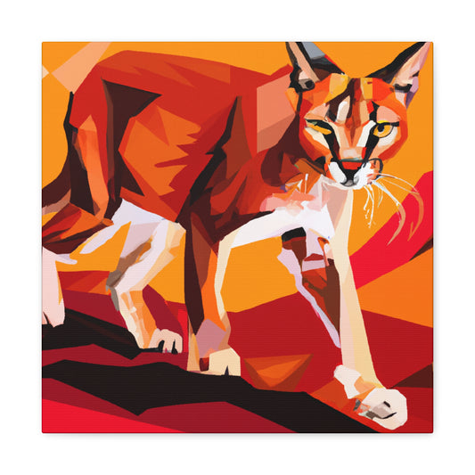 Caracal's Wild Portrait - Canvas