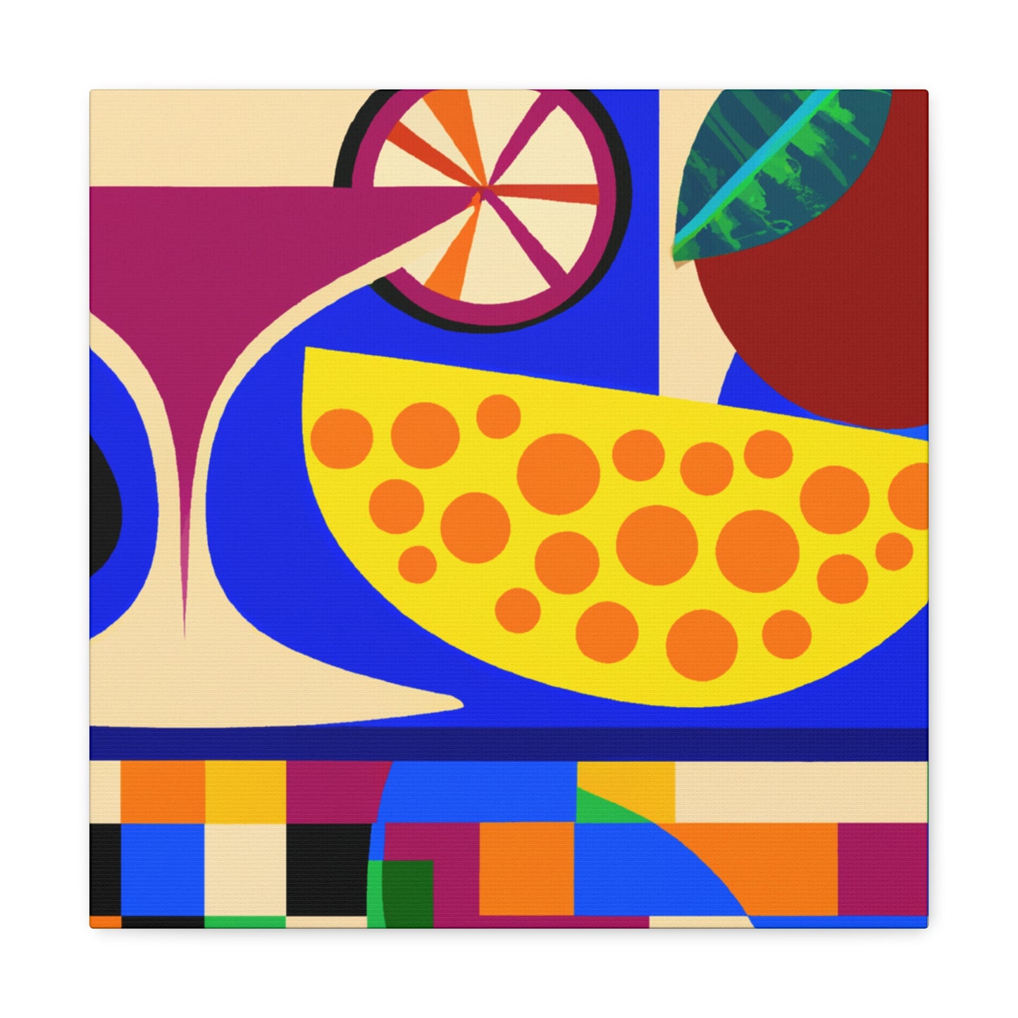 "Fruity Art Deco Bliss" - Canvas