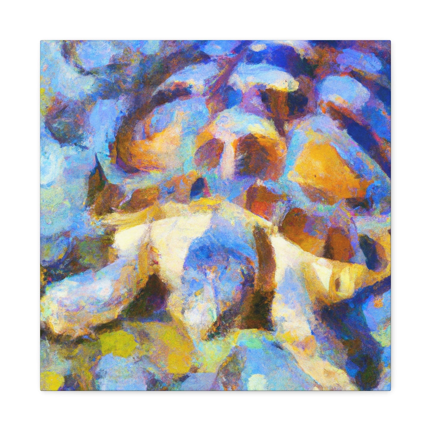 "Box Turtle in Impressionism" - Canvas