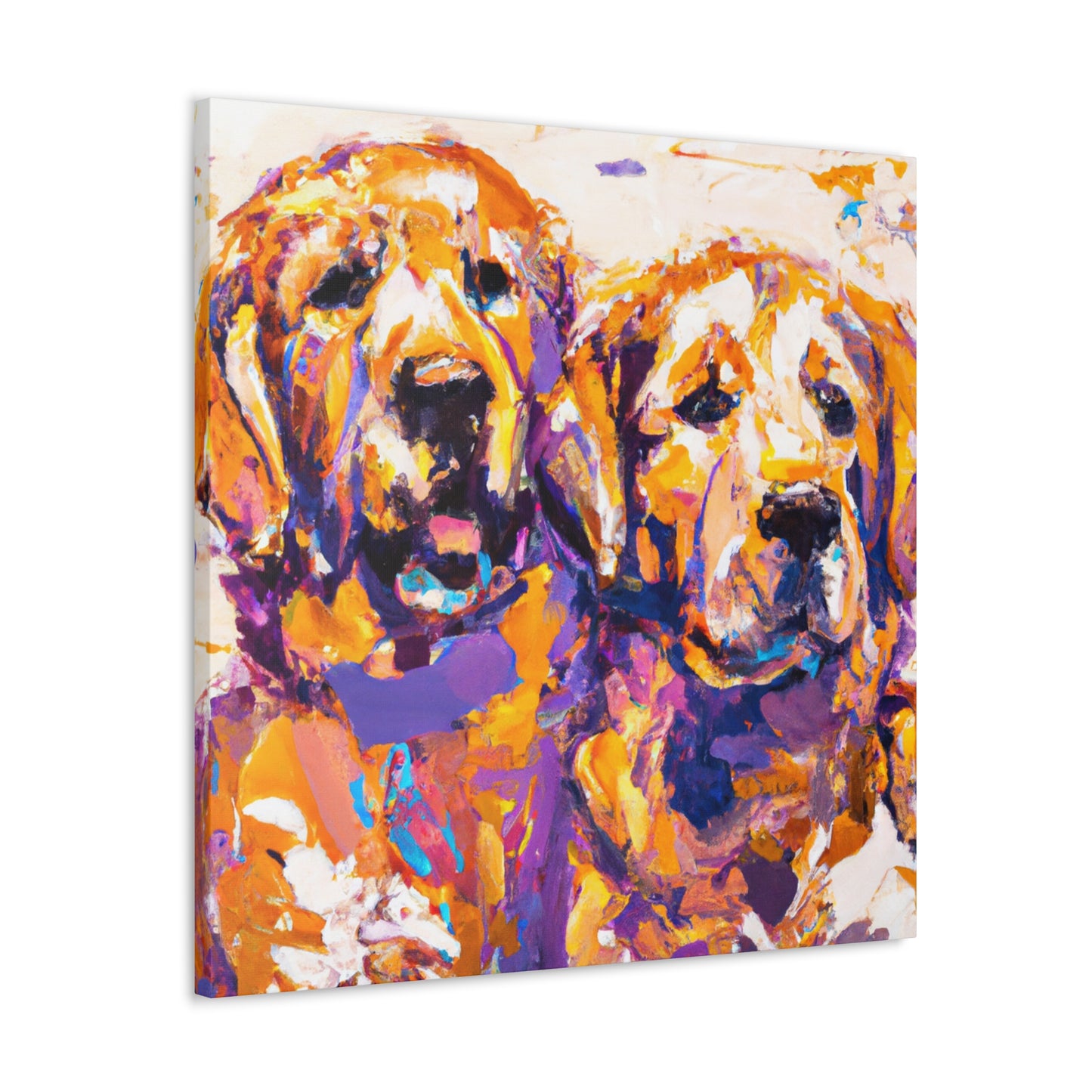 "Golden Retriever Smile" - Canvas