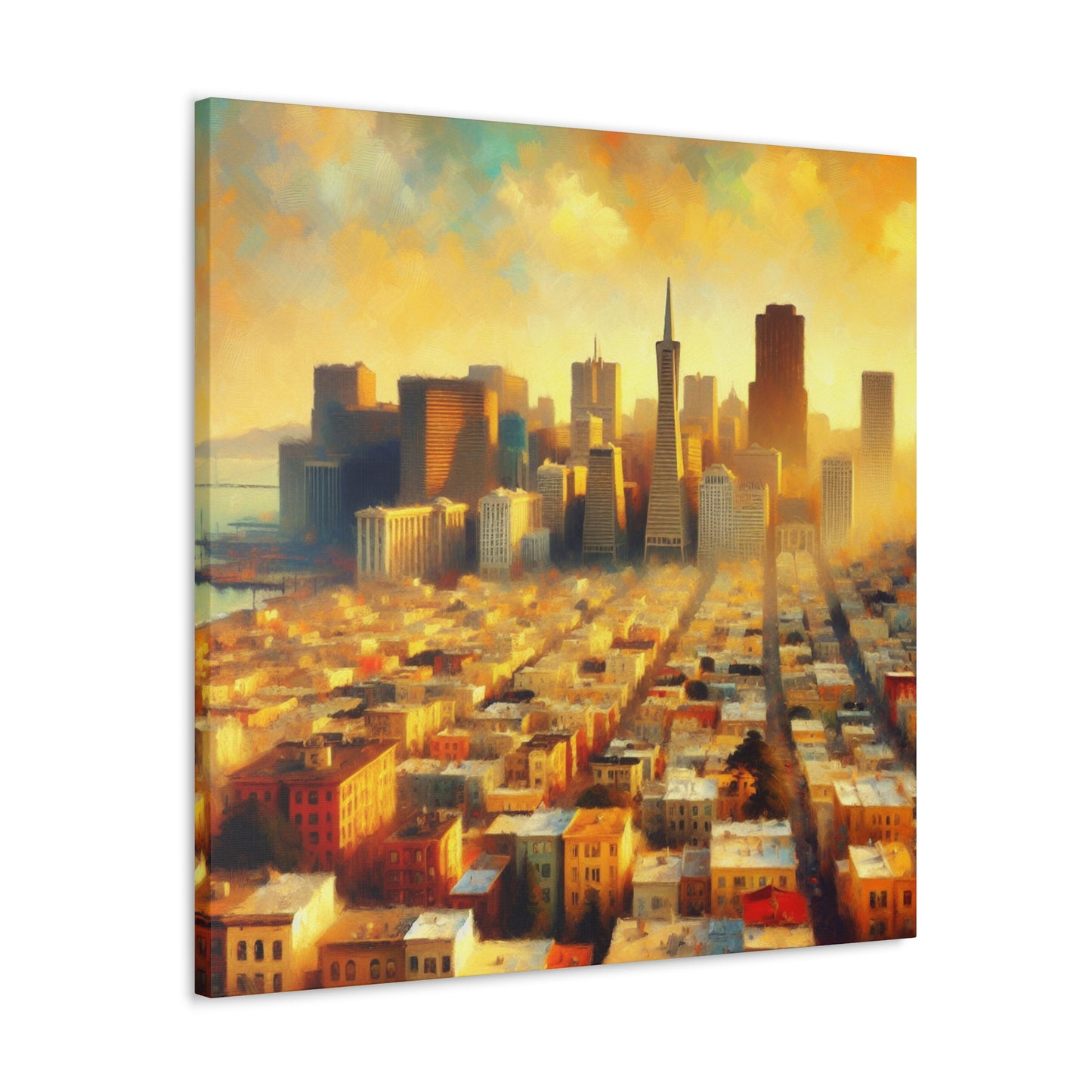 Golden City Hues - Canvas