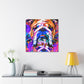 "English Bulldog Portrait" - Canvas