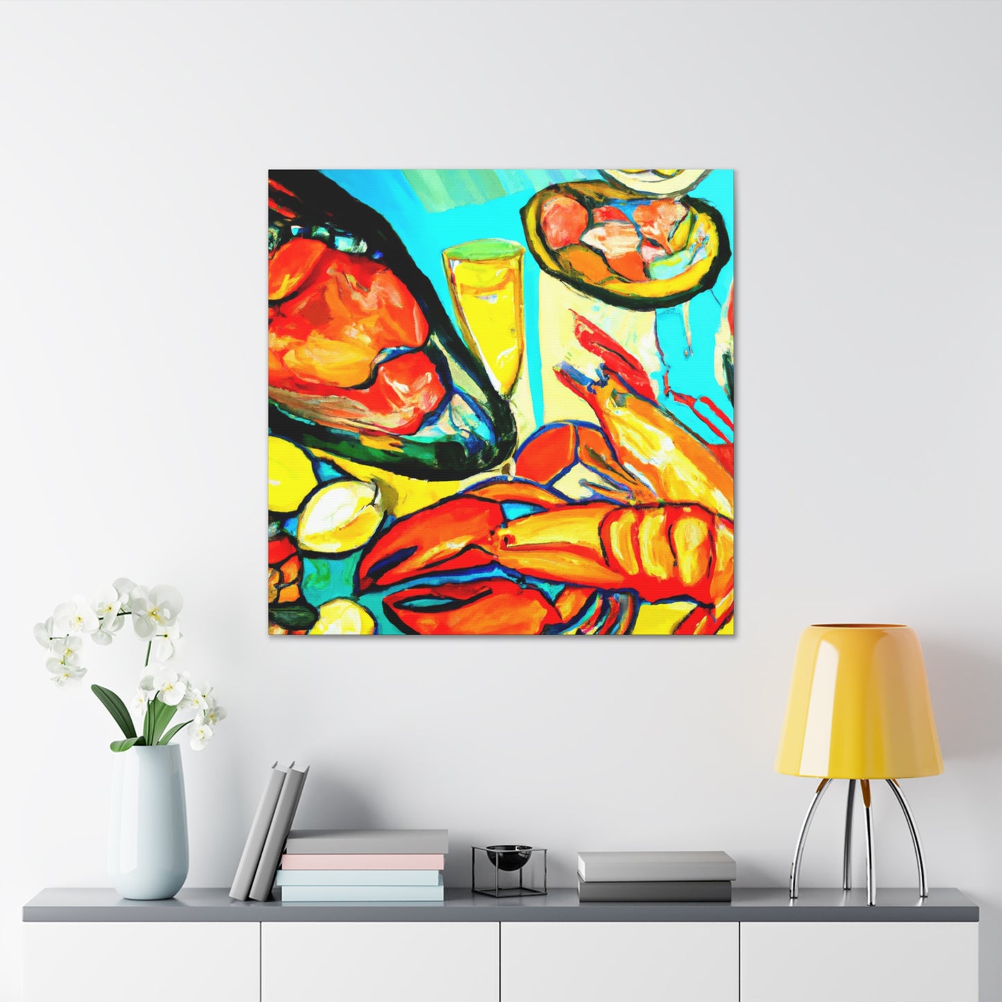 "Seafood in Fauvism" - Canvas