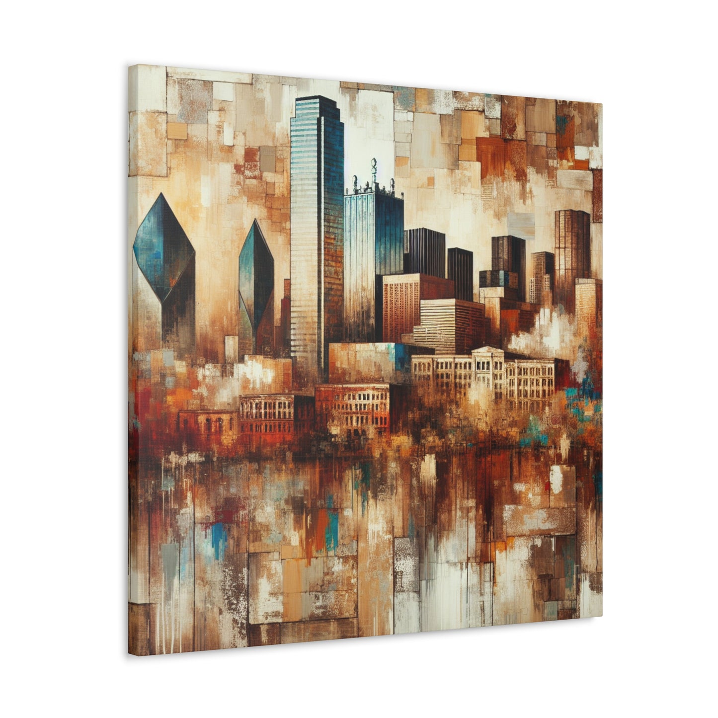 "Vibrant Urban Texan Impression" - Canvas