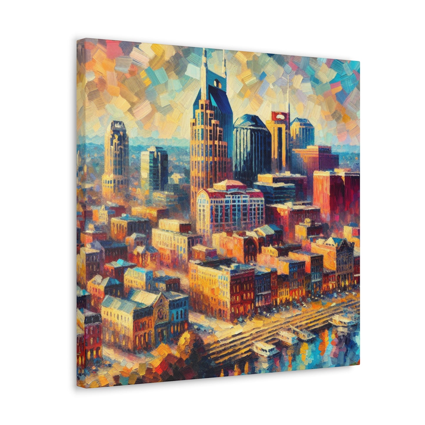 Golden Hues of Nashville - Canvas