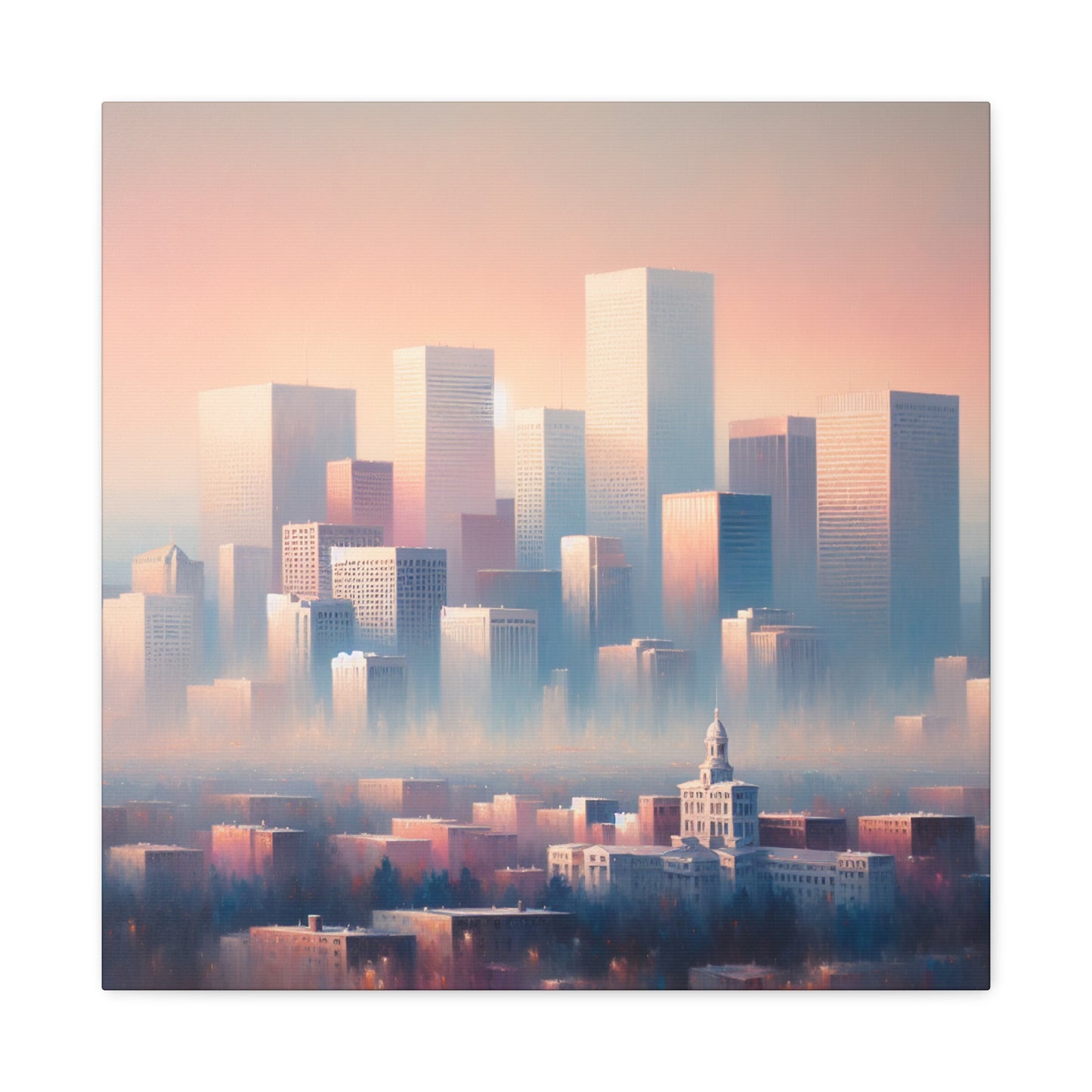 Muted Urban Serenity - Canvas