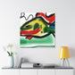 "Swordtail in Abstract Form" - Canvas