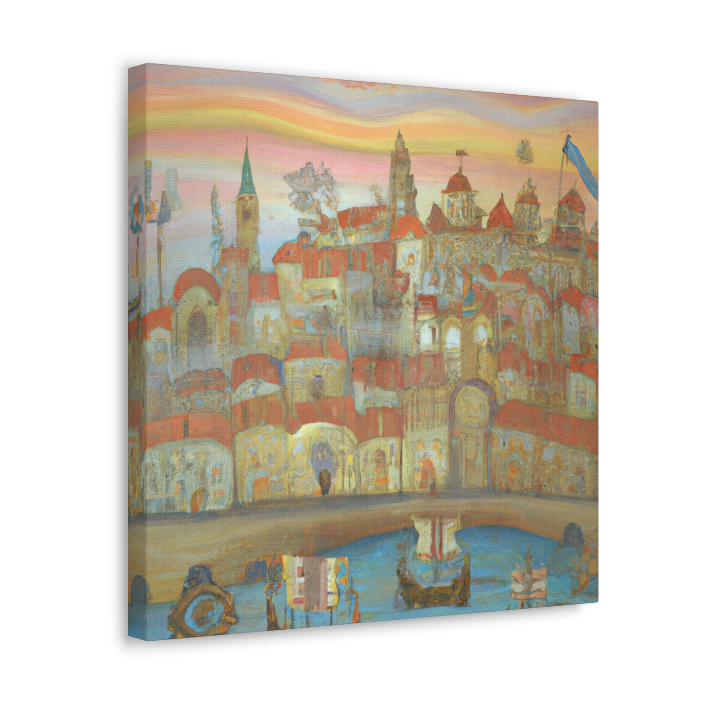 Cityscape at Sunset - Canvas