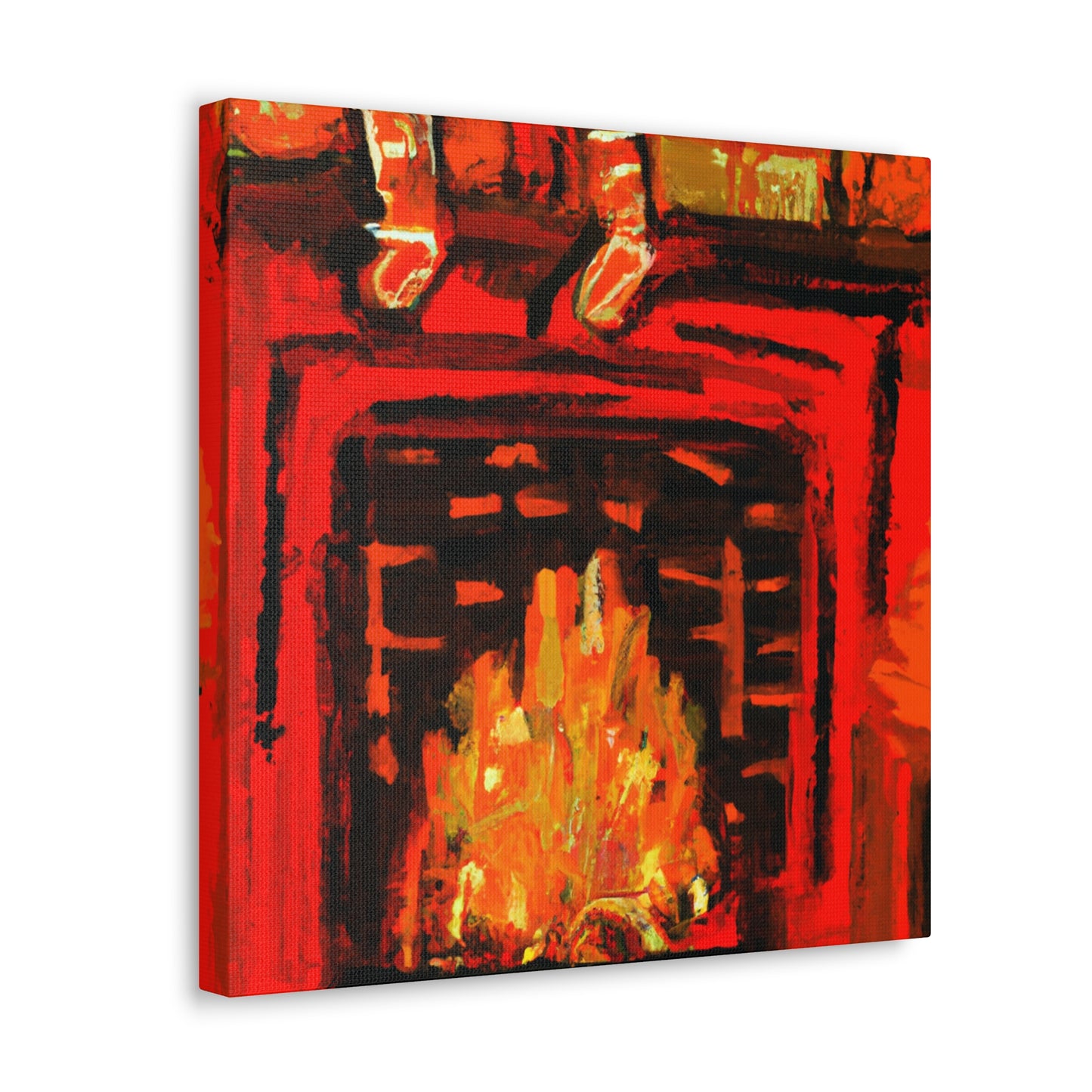 Fireside Post-Impressionism - Canvas