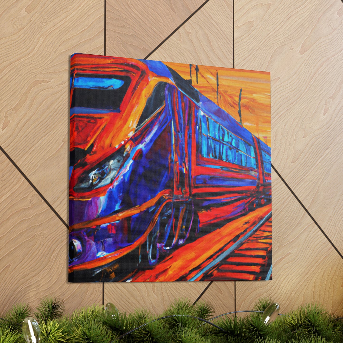 Train in Motion - Canvas