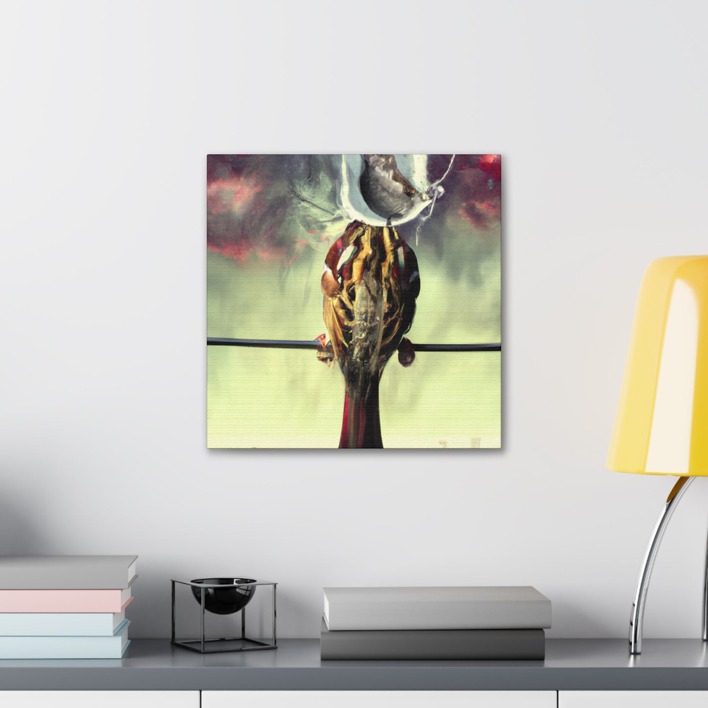 Song Sparrow Abstraction - Canvas