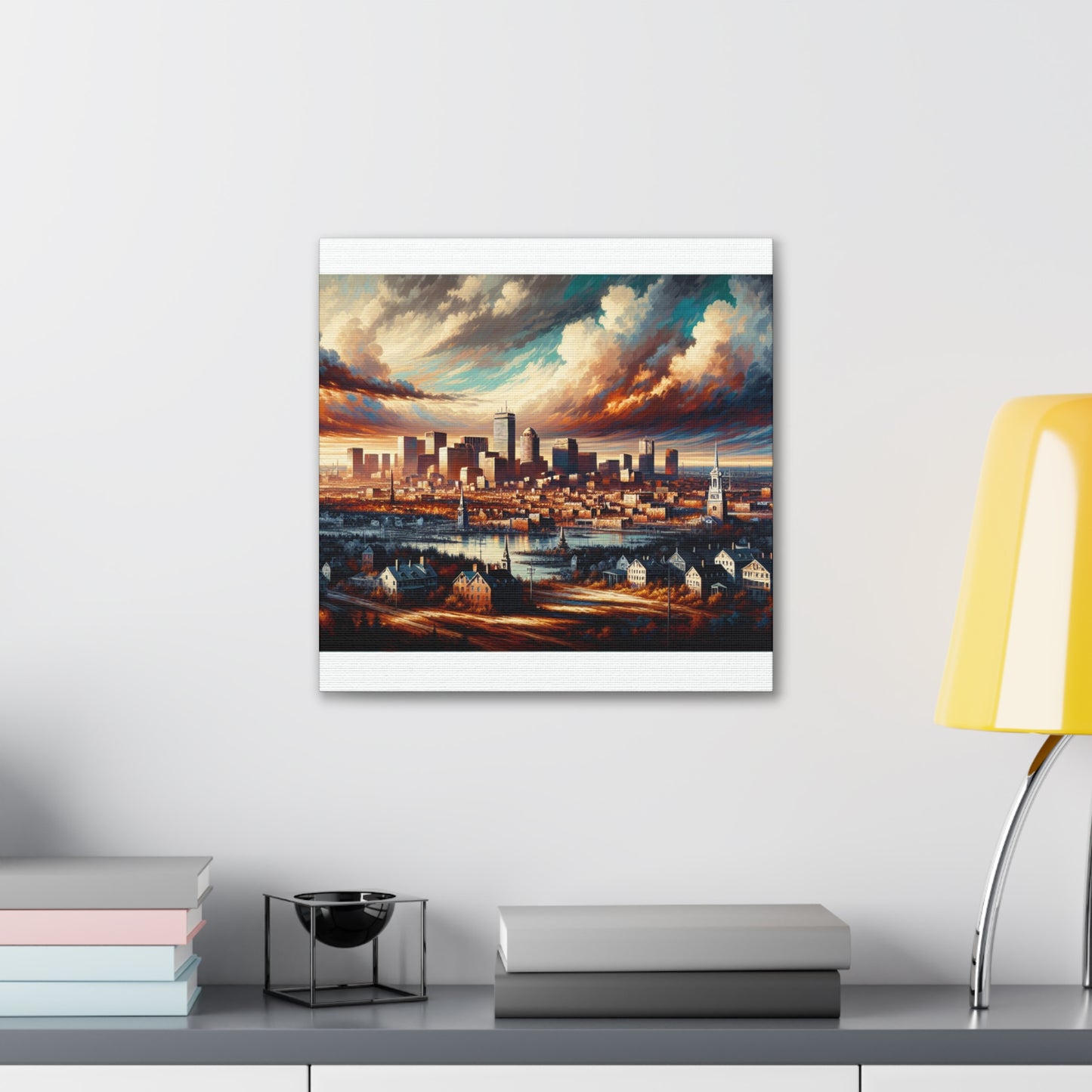 "Shimmering Beauty of Boston" - Canvas