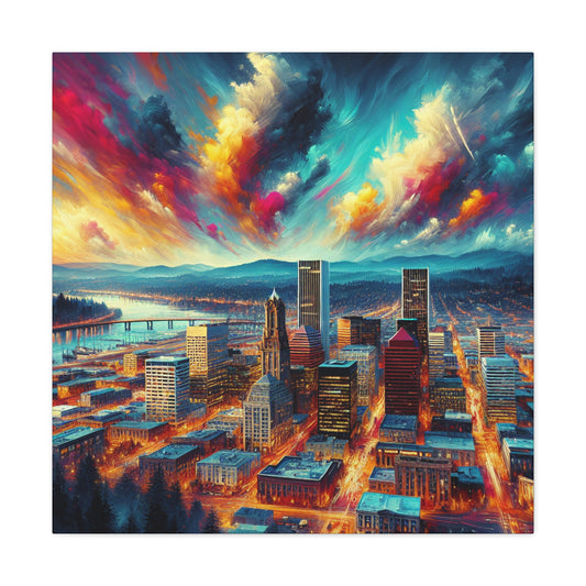 "Pristine Portland Pinnacle" - Canvas