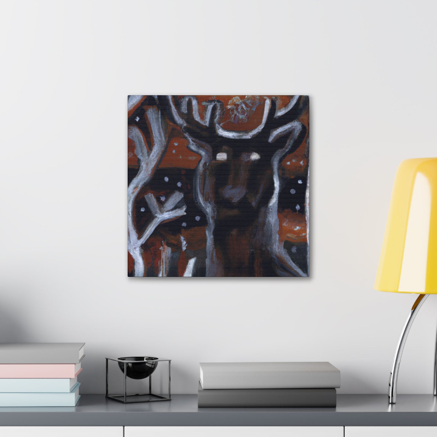 Reindeer in Abstraction - Canvas