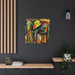 Elephant in Motion - Canvas