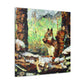 Squirrels in Post-Impressionism - Canvas