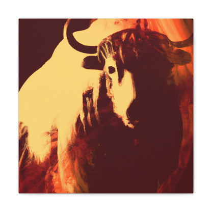 Yak in Digital Color - Canvas