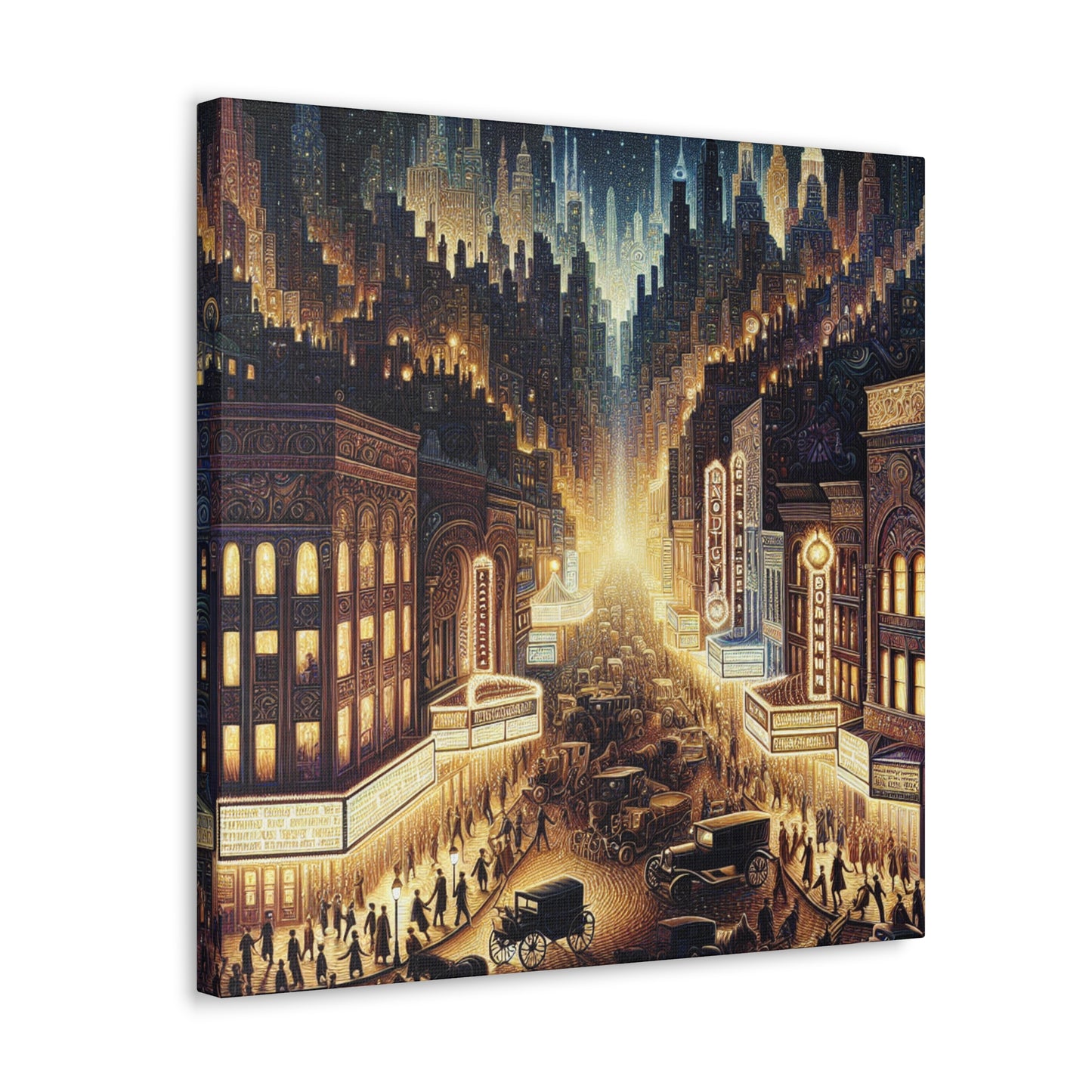 "Vibrant Broadway Extravaganza" - Canvas