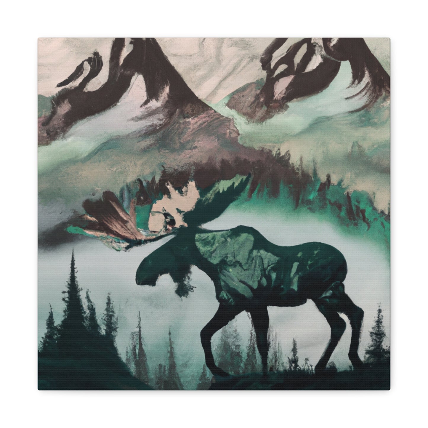 Moose Majestic Majesty - Canvas