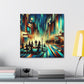 Whimsical City Melodies - Canvas