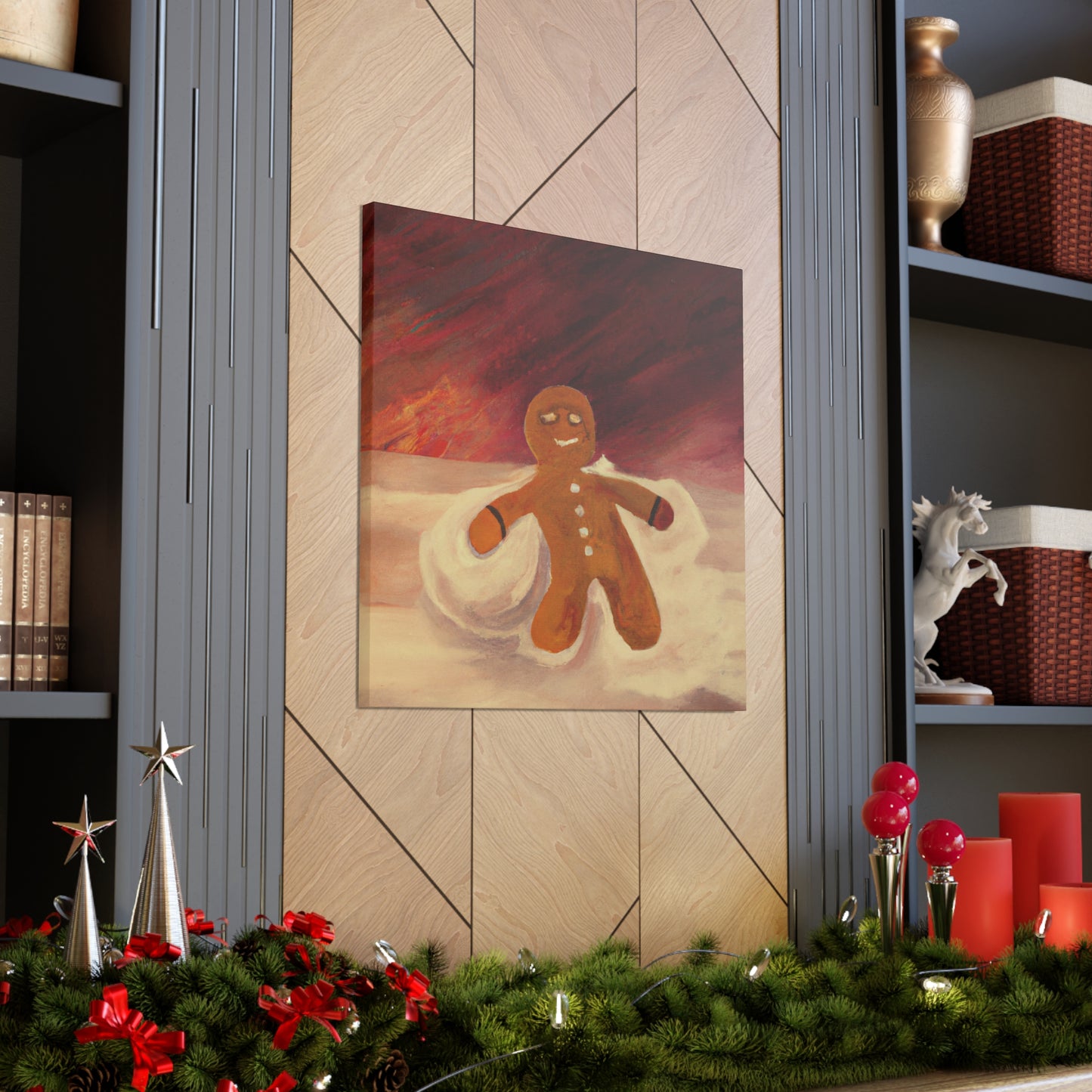 Gingerbread Man Dreamscape - Canvas