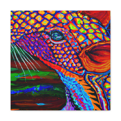 "Pangolin in India Glory" - Canvas