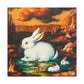 Rabbit in Neoclassicism - Canvas