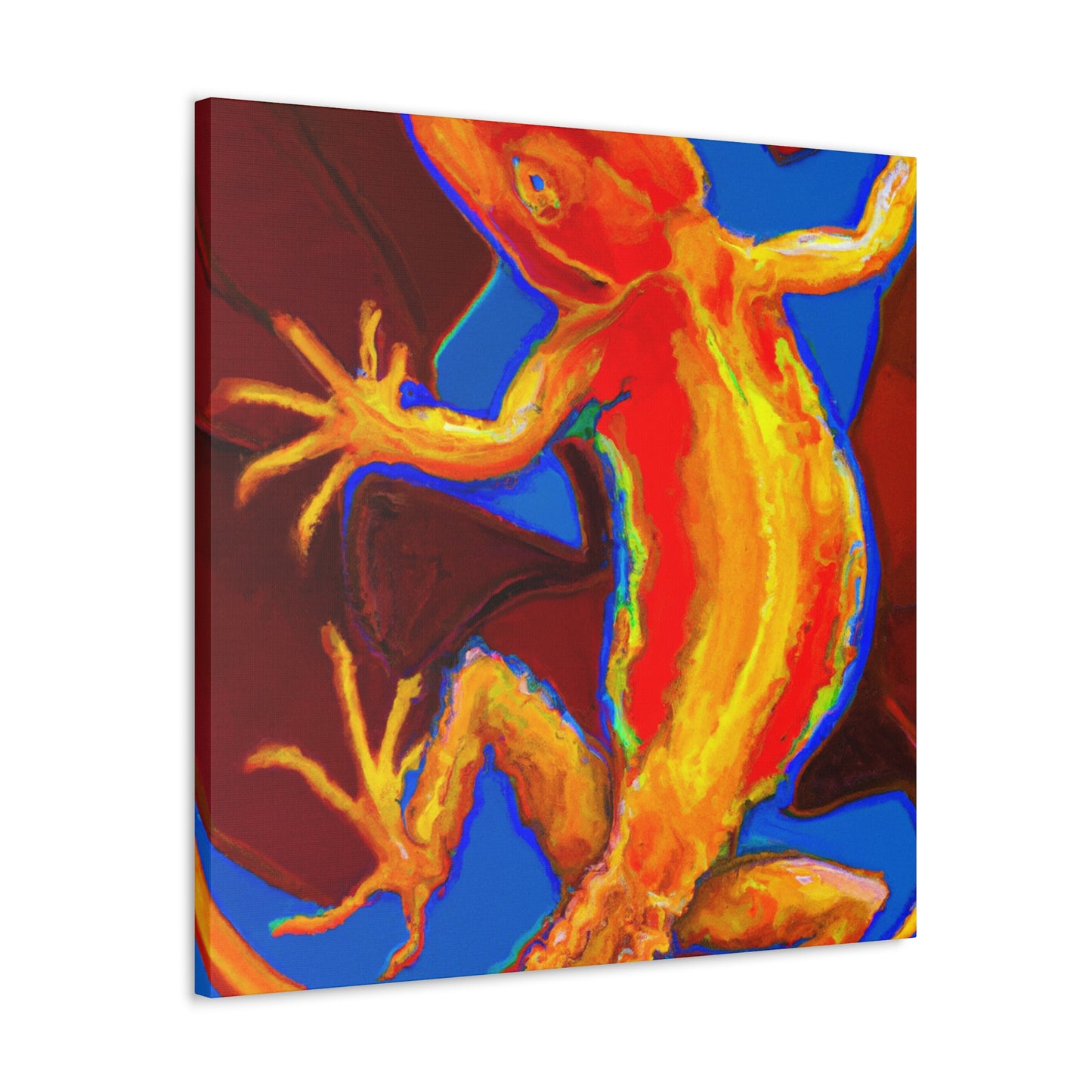 "Fanciful Frilled Lizard" - Canvas