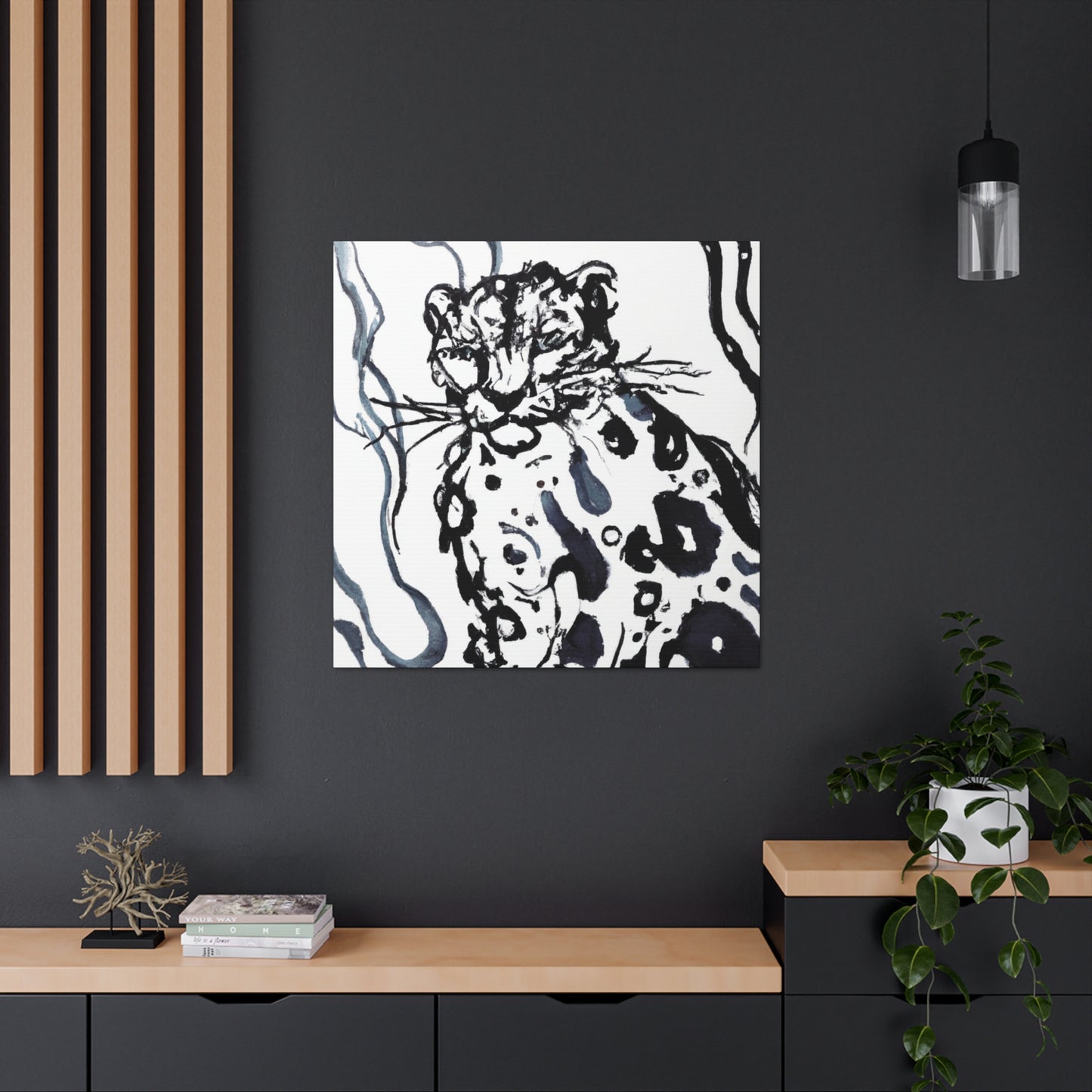 Snow Leopard Splendor - Canvas