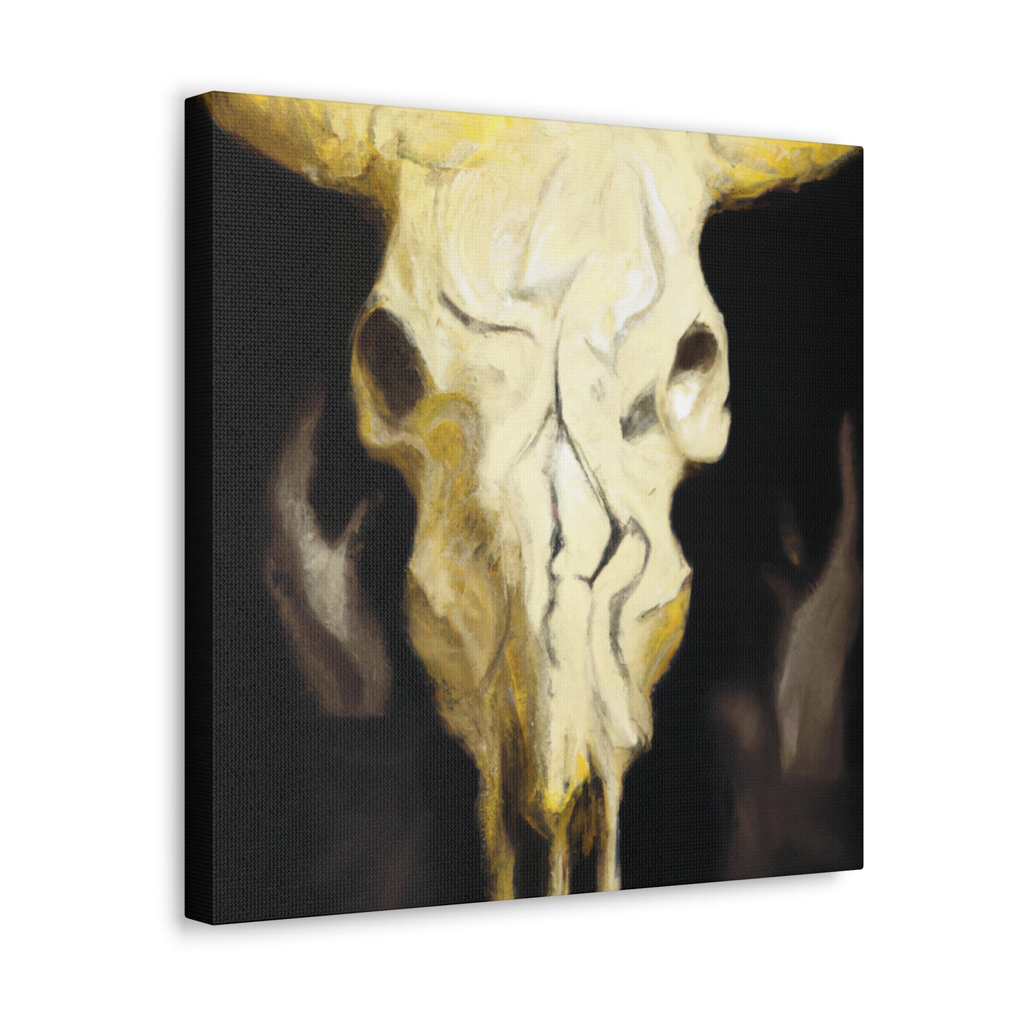 Cow Skull Reflection. - Canvas