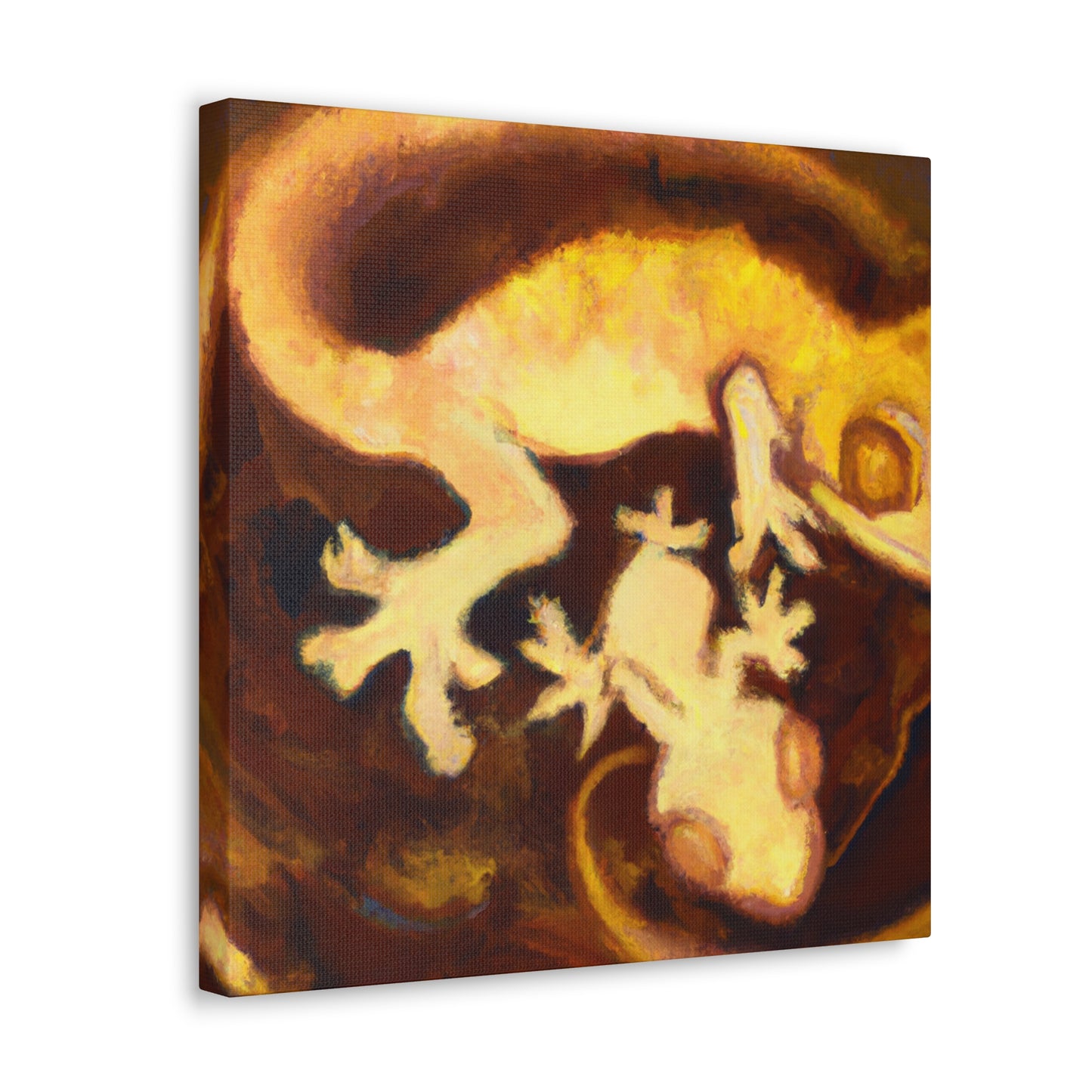 "Crested Gecko Dreamscape" - Canvas