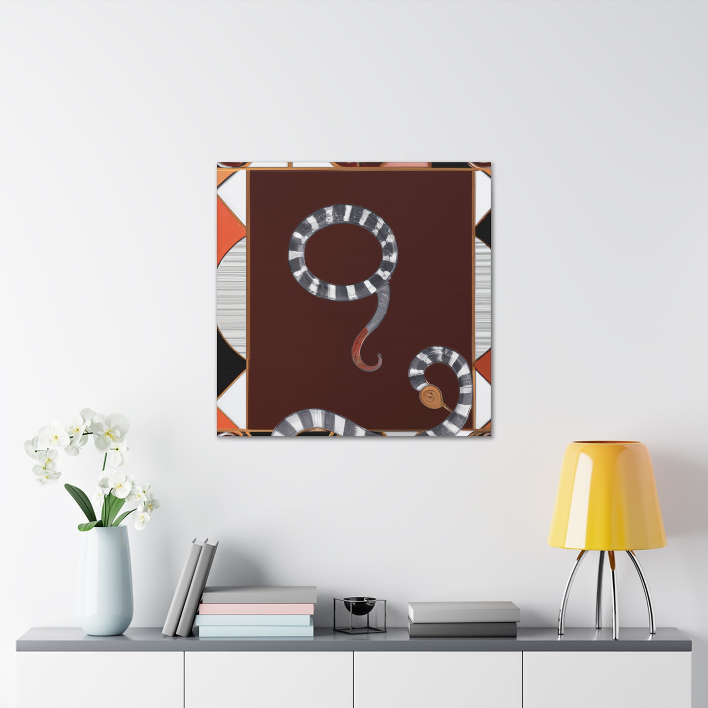 "Corn Snake Deco Dazzle" - Canvas