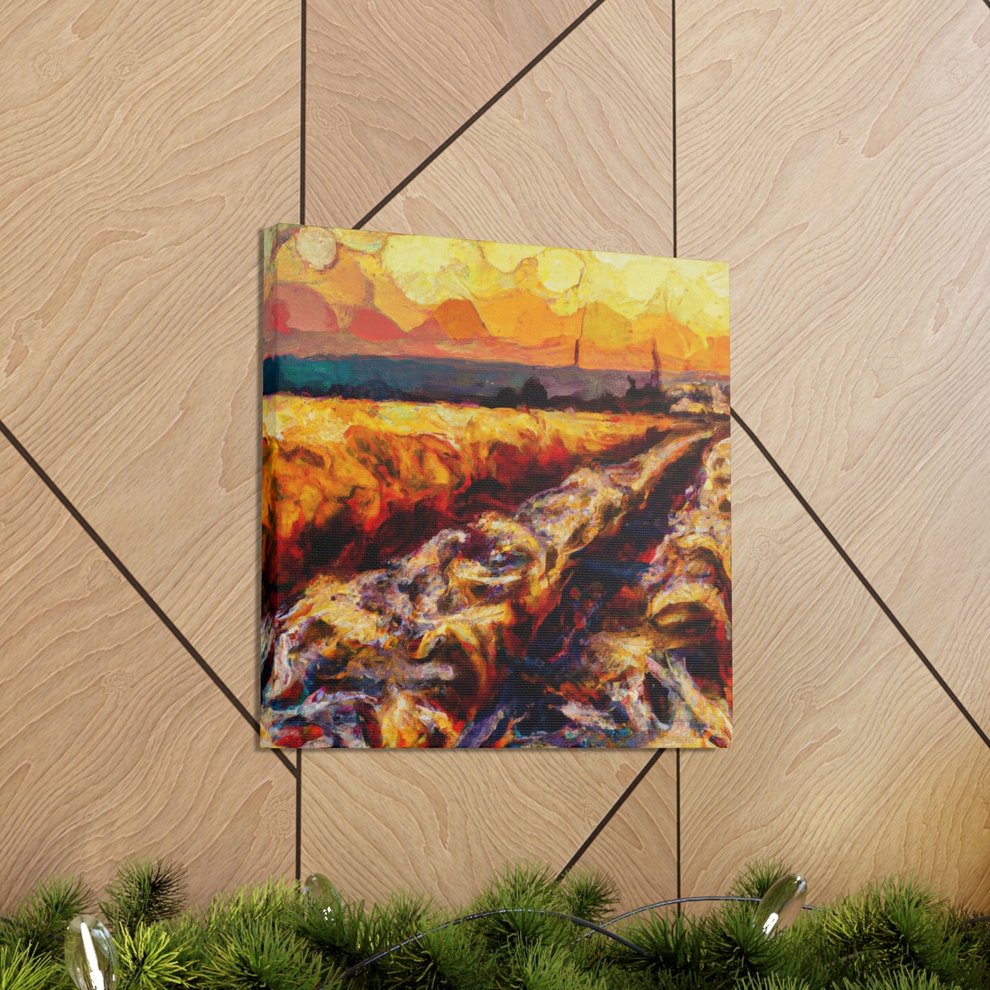 "Wheat Field Dreamscape" - Canvas