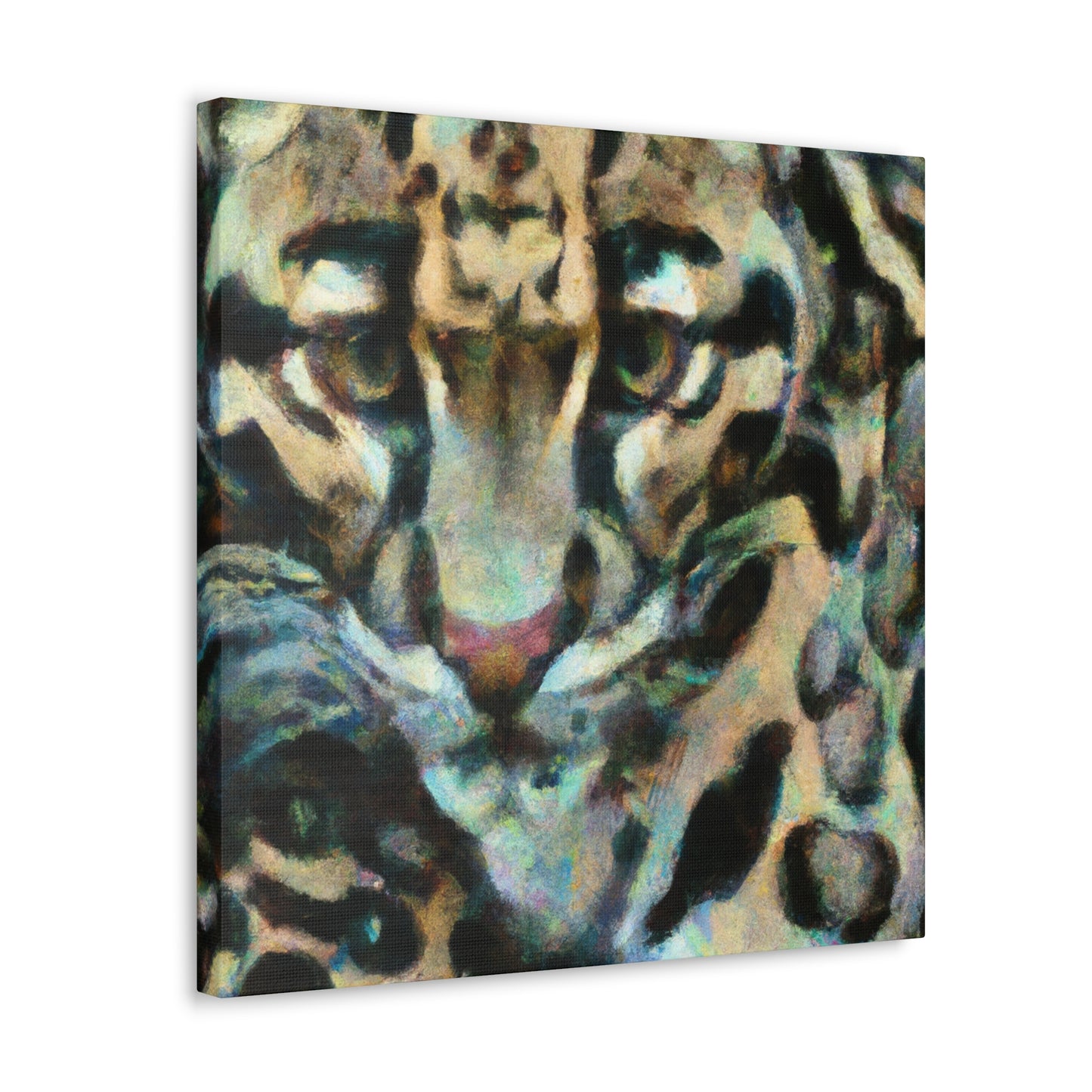 Clouded Leopard Impressionism - Canvas