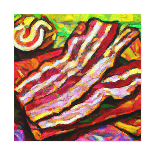 "Savory Sizzling Bacon" - Canvas