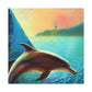 "Dolphin's Surreal Dream" - Canvas