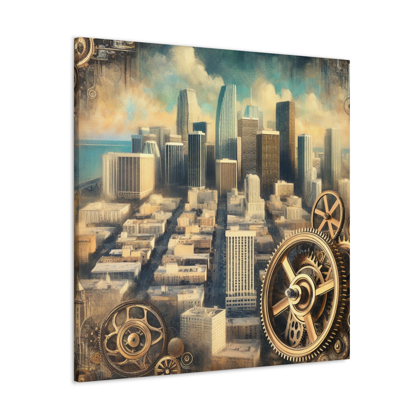 "Aetherial Miami Metropolis" - Canvas