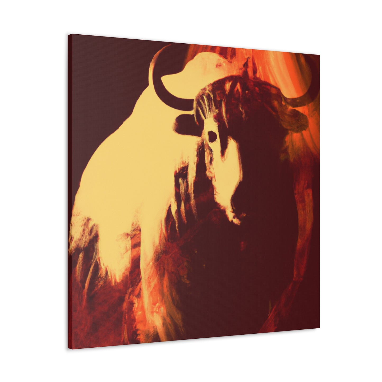 Yak in Digital Color - Canvas