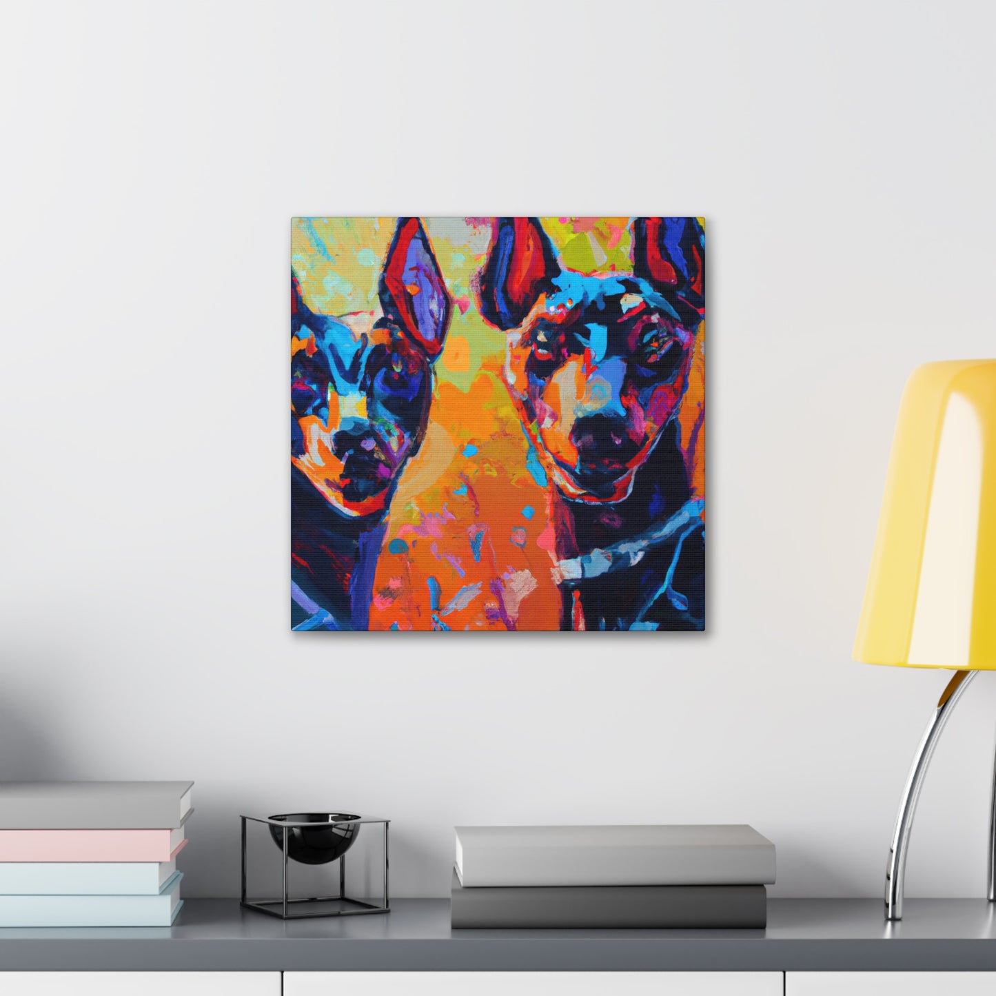 "Doberman in Impressionism" - Canvas