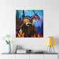 Chipmunk in Bloom - Canvas