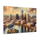 "Cityscape Dreams Unveiled" - Canvas