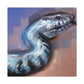 Blue-Tongued Skink Dreaming - Canvas