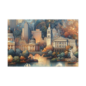 "Gilded Grace of Sacramento" - Canvas